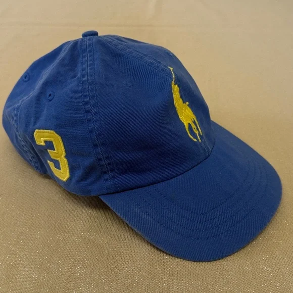 Polo Ralph Lauren Cap Blue with Yellow Logo 3 - Picture 3 of 7